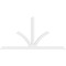 Ekena Millwork Richland Architectural Grade PVC Gable Bracket, 96"W x 48"H x 2"D x 4"F, 12/12 Pitch GBP096X48X0204RIC00 - alternate 3